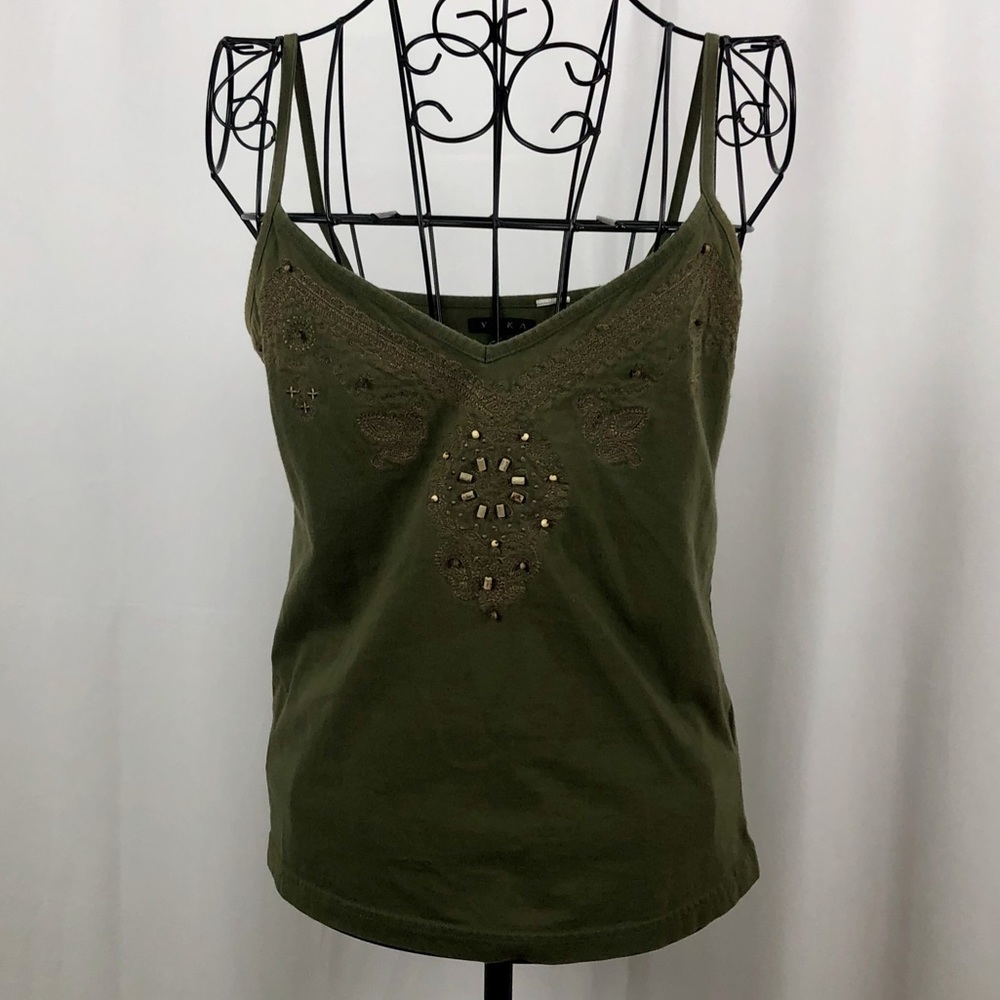 THIS WEEK ONLY -Super cute embroidered/beaded tank top